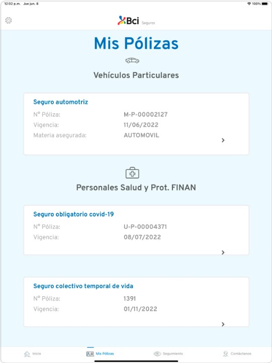 Portal BCI Seguros
