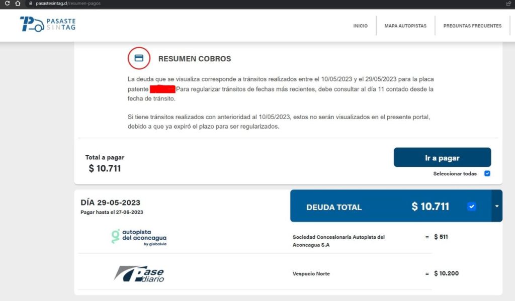 Portal oficial pasaste sin tag