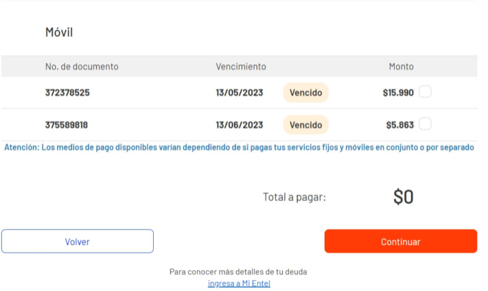 Pagar Entel online express