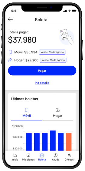 App Entel boletas