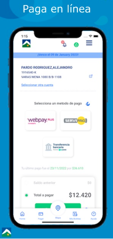 Pagar por APP Aguas Andinas