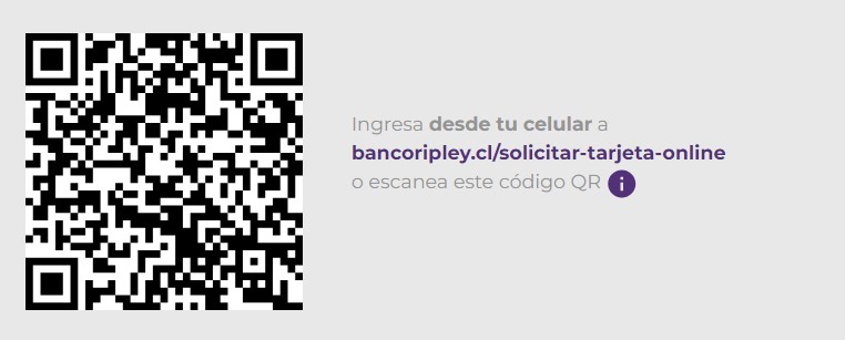 QR para solicitar tarjeta Ripley